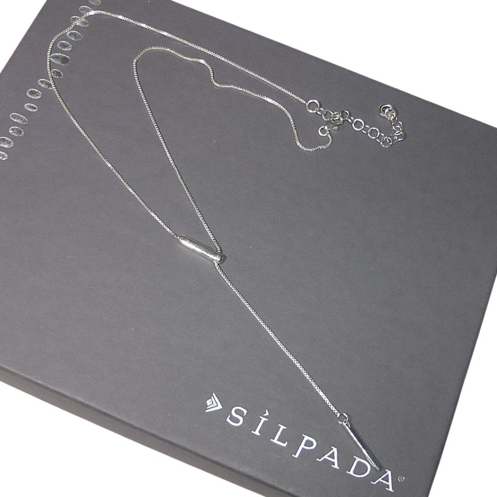 Silpada Sterling Silver Adjustable Lariat Y Necklace .925